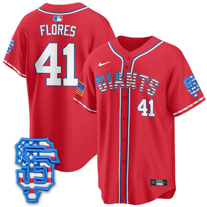 San Francisco Giants 2025 Fourth of July Jersey - All Stitched