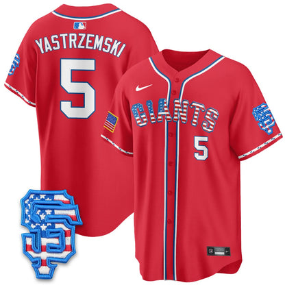 San Francisco Giants 2025 Fourth of July Jersey - All Stitched