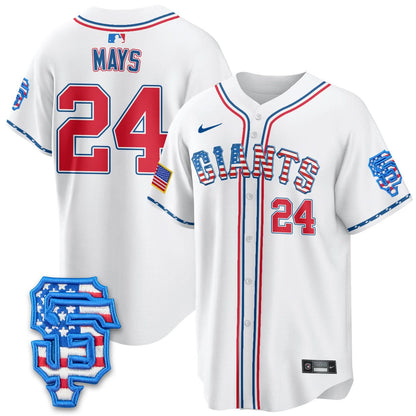 San Francisco Giants 2025 Fourth of July Jersey - All Stitched