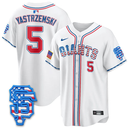 San Francisco Giants 2025 Fourth of July Jersey - All Stitched