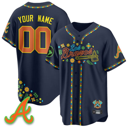 Atlanta Braves 2025 "Los Bravos" Custom Jersey - All Stitched