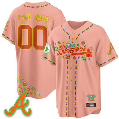 Atlanta Braves 2025 "Los Bravos" Custom Jersey - All Stitched