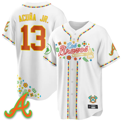 Atlanta Braves 2025 "Los Bravos" Jersey - All Stitched