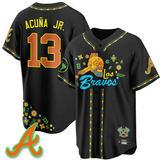 Atlanta Braves 2025 "Los Bravos" Jersey V2 - All Stitched