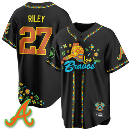 Atlanta Braves 2025 "Los Bravos" Jersey V2 - All Stitched