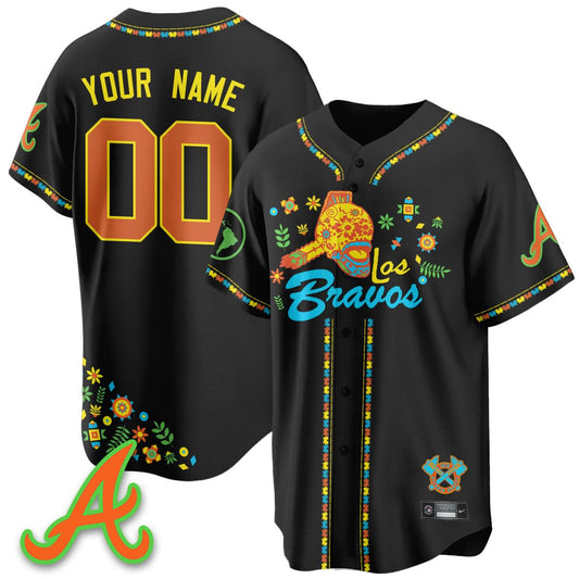 Atlanta Braves 2025 "Los Bravos" Custom Jersey V2 - All Stitched