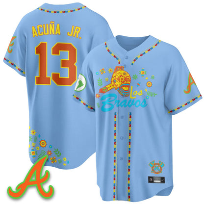 Atlanta Braves 2025 "Los Bravos" Jersey V2 - All Stitched