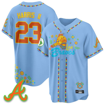 Atlanta Braves 2025 "Los Bravos" Jersey V2 - All Stitched