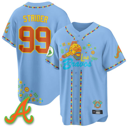 Atlanta Braves 2025 "Los Bravos" Jersey V2 - All Stitched