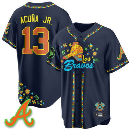 Atlanta Braves 2025 "Los Bravos" Jersey V2 - All Stitched