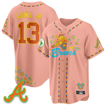 Atlanta Braves 2025 "Los Bravos" Jersey V2 - All Stitched