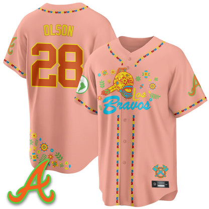 Atlanta Braves 2025 "Los Bravos" Jersey V2 - All Stitched