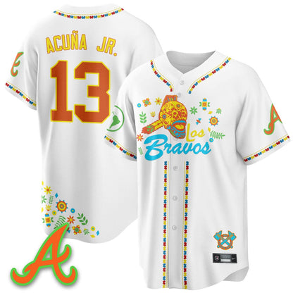 Atlanta Braves 2025 "Los Bravos" Jersey V2 - All Stitched