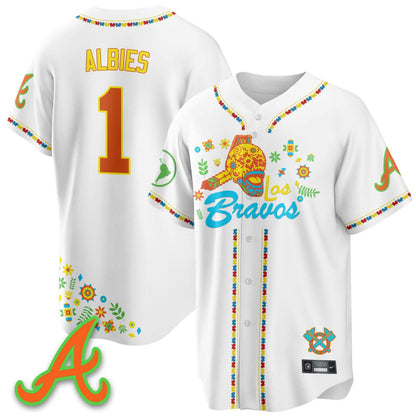 Atlanta Braves 2025 "Los Bravos" Jersey V2 - All Stitched