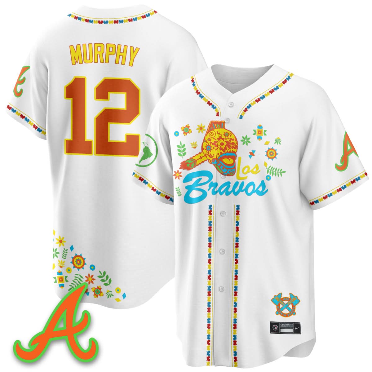 Atlanta Braves 2025 "Los Bravos" Jersey V2 - All Stitched