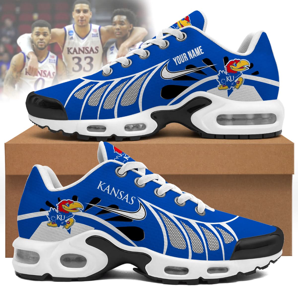 Kansas Jayhawks | Personalized Air Max Shoes Limited Edition