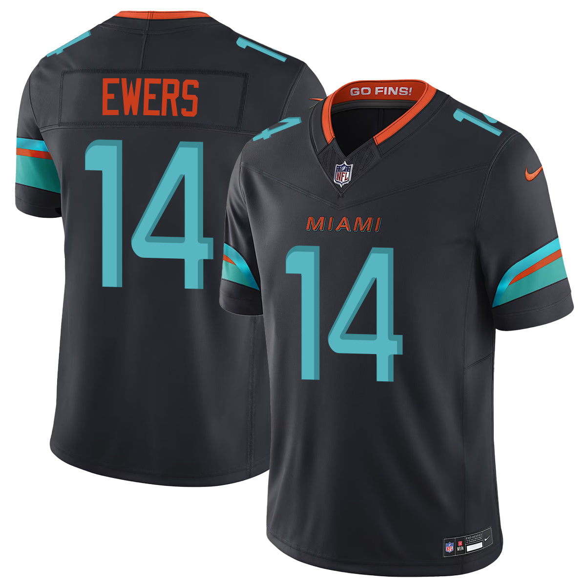 Miami Dolphins Vapor F.U.S.E. Limited Rivalry Series Jersey - All Stitched