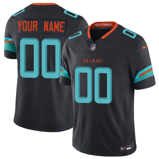 Miami Dolphins Vapor F.U.S.E. Limited Rivalry Series Custom Jersey - All Stitched