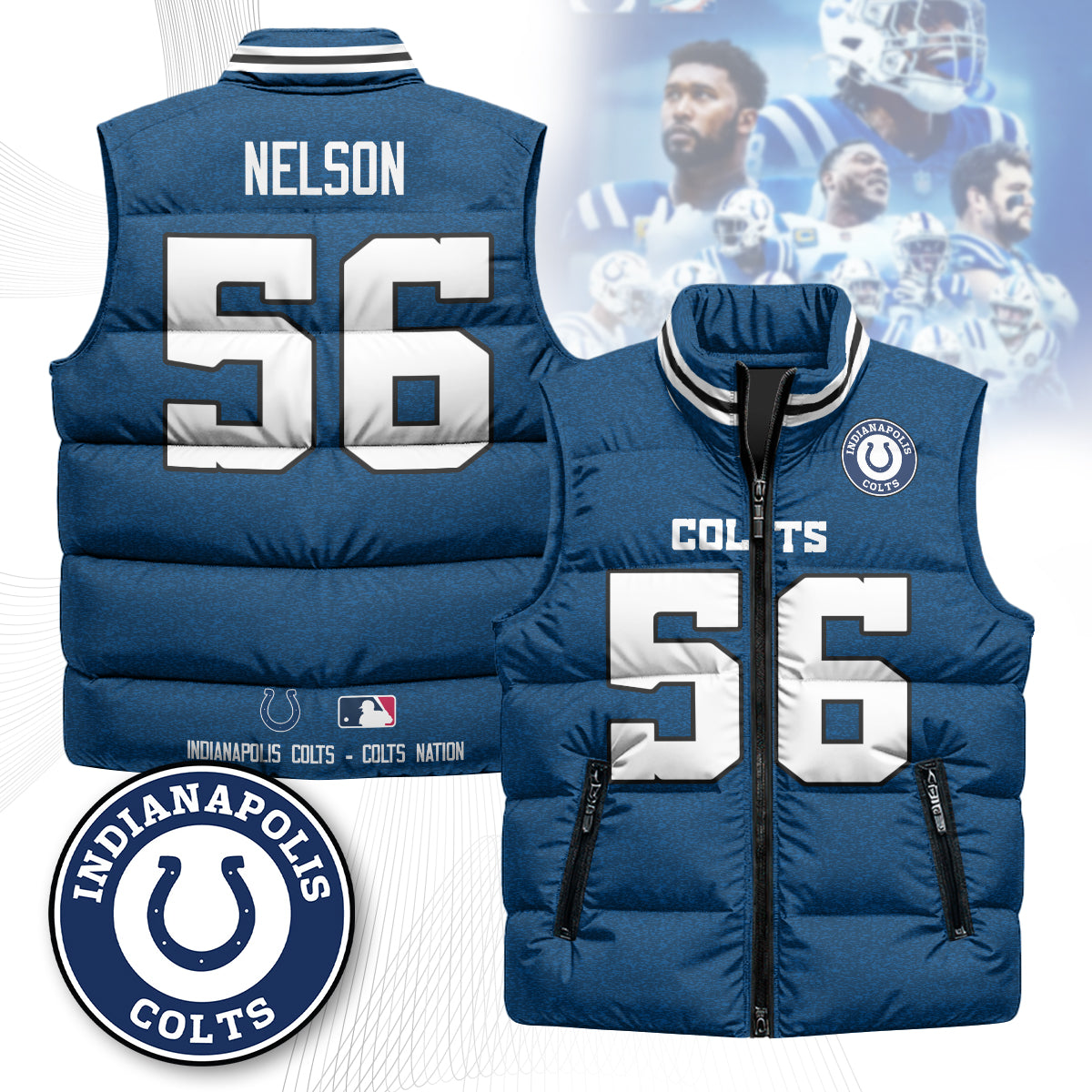 Indianapolis Colts Unisex Puffer Vest