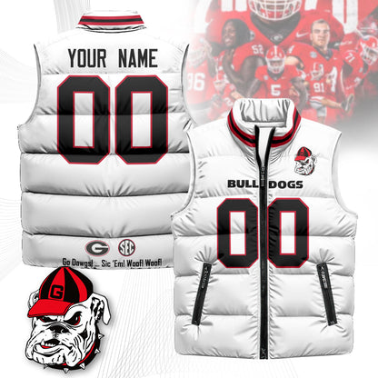 Personalized Georgia Bulldogs Unisex Puffer Vest