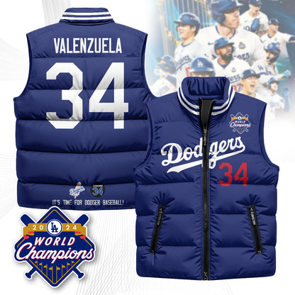 Los Angeles Dodgers Unisex Puffer Vest