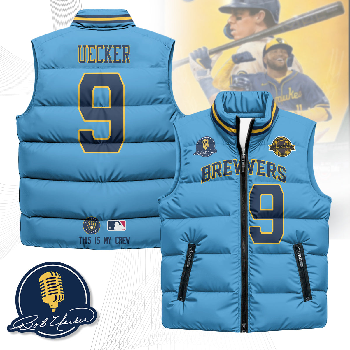 Milwaukee Brewers Unisex Puffer Vest