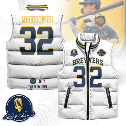 Milwaukee Brewers Unisex Puffer Vest