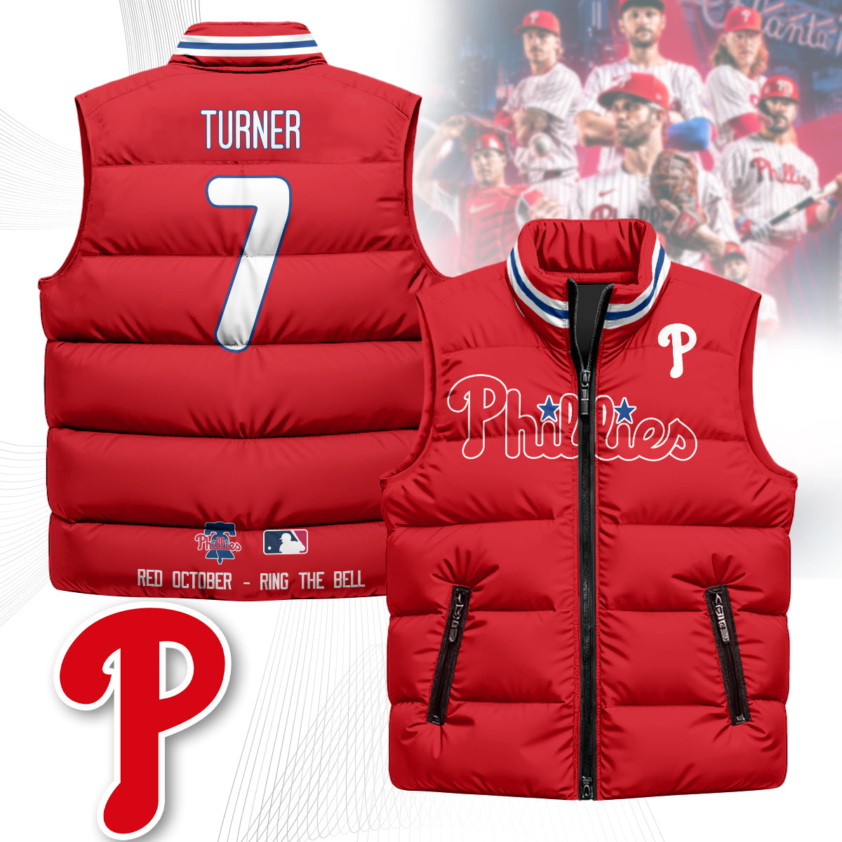 Philadelphia Phillies Unisex Puffer Vest