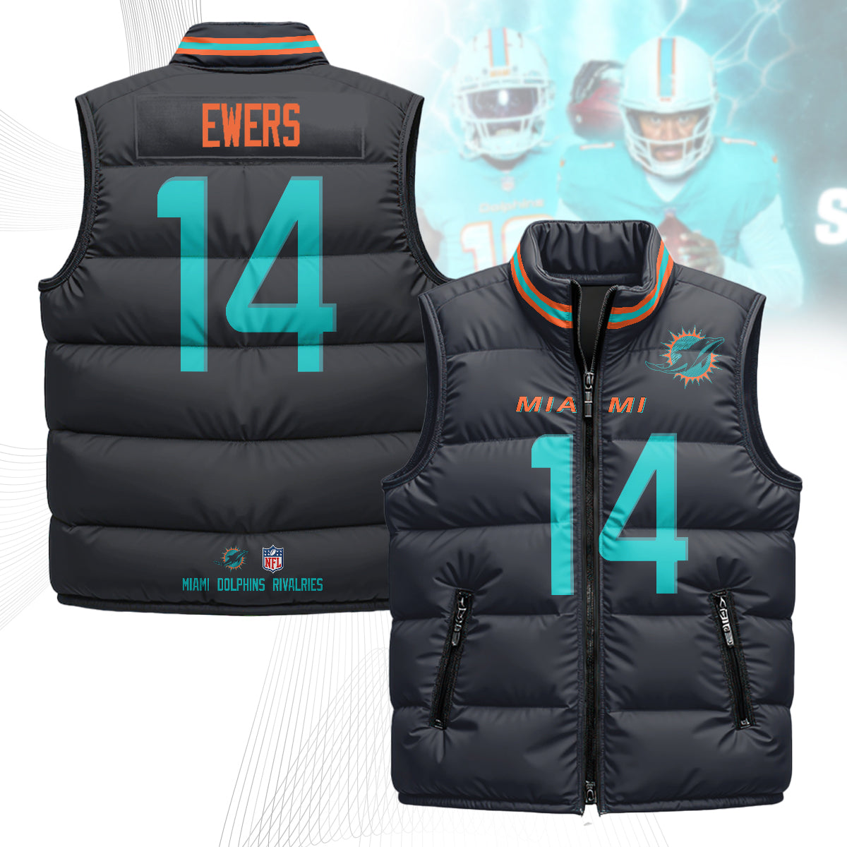 Miami Dolphins Rivalry Series Puffer Vest