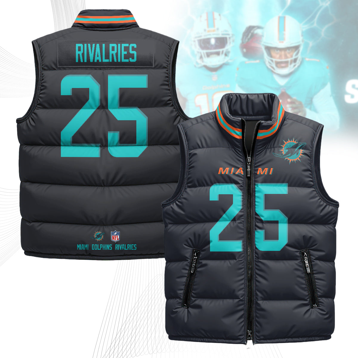 Miami Dolphins Rivalry Series Puffer Vest
