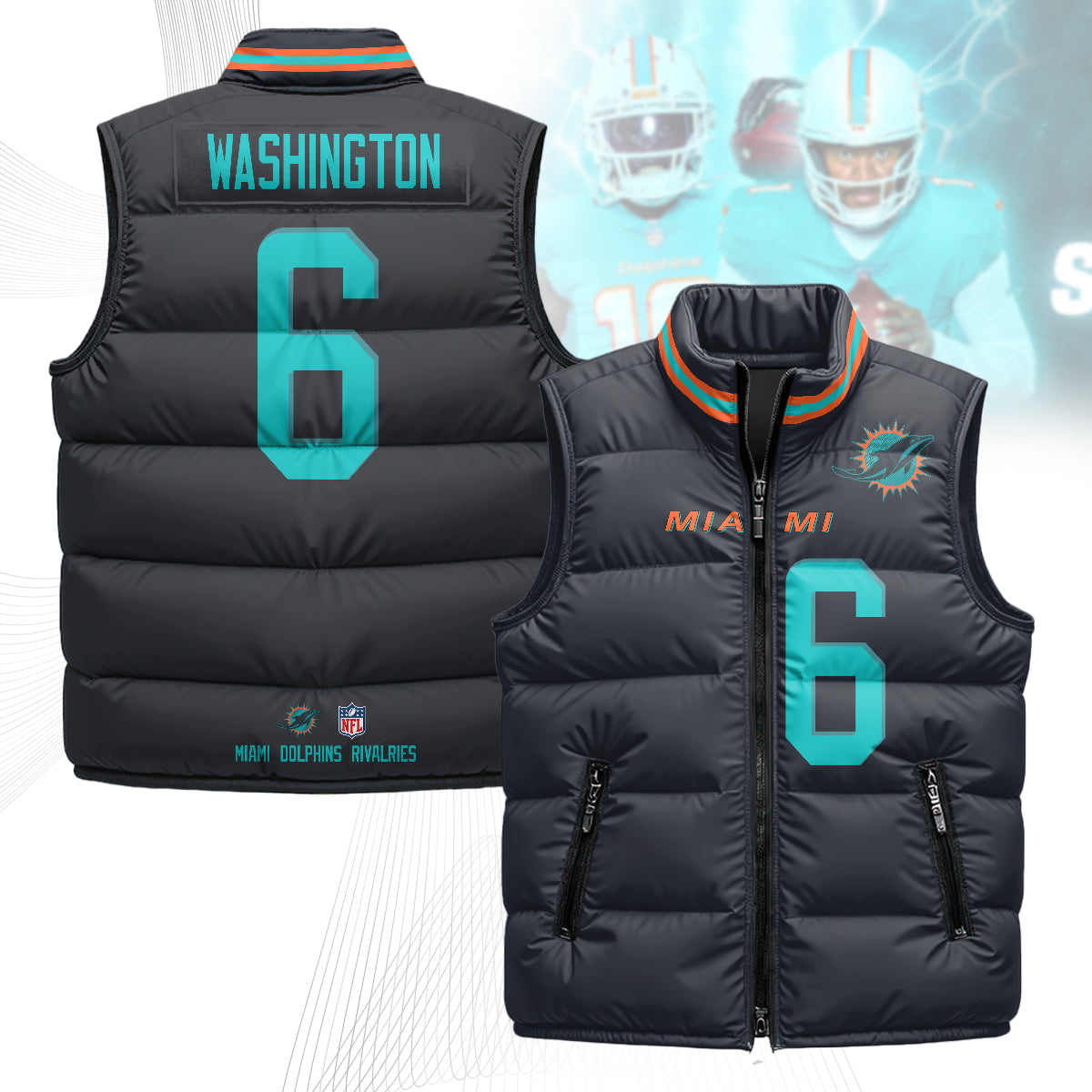 Miami Dolphins Rivalry Series Puffer Vest