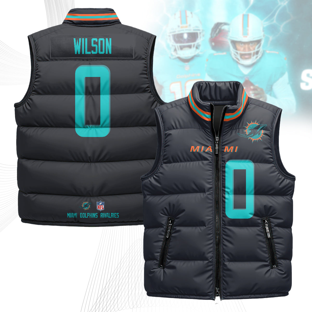 Miami Dolphins Rivalry Series Puffer Vest