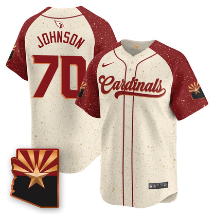 Arizona Cardinals Rivalry Series Baseball Jersey - All Stitched