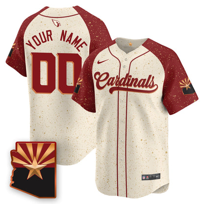 Arizona Cardinals Rivalry Series Baseball Custom Jersey - All Stitched