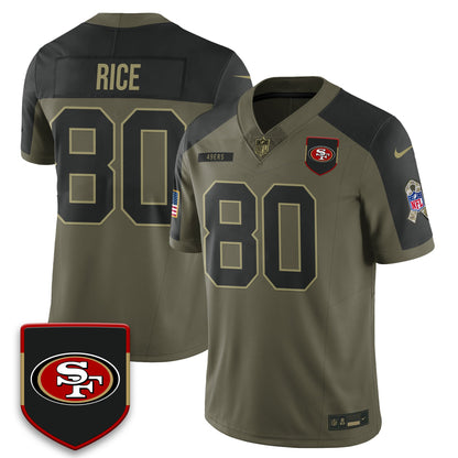 San Francisco 49ers 2025 Salute to Service Limited Jersey - All Stitched