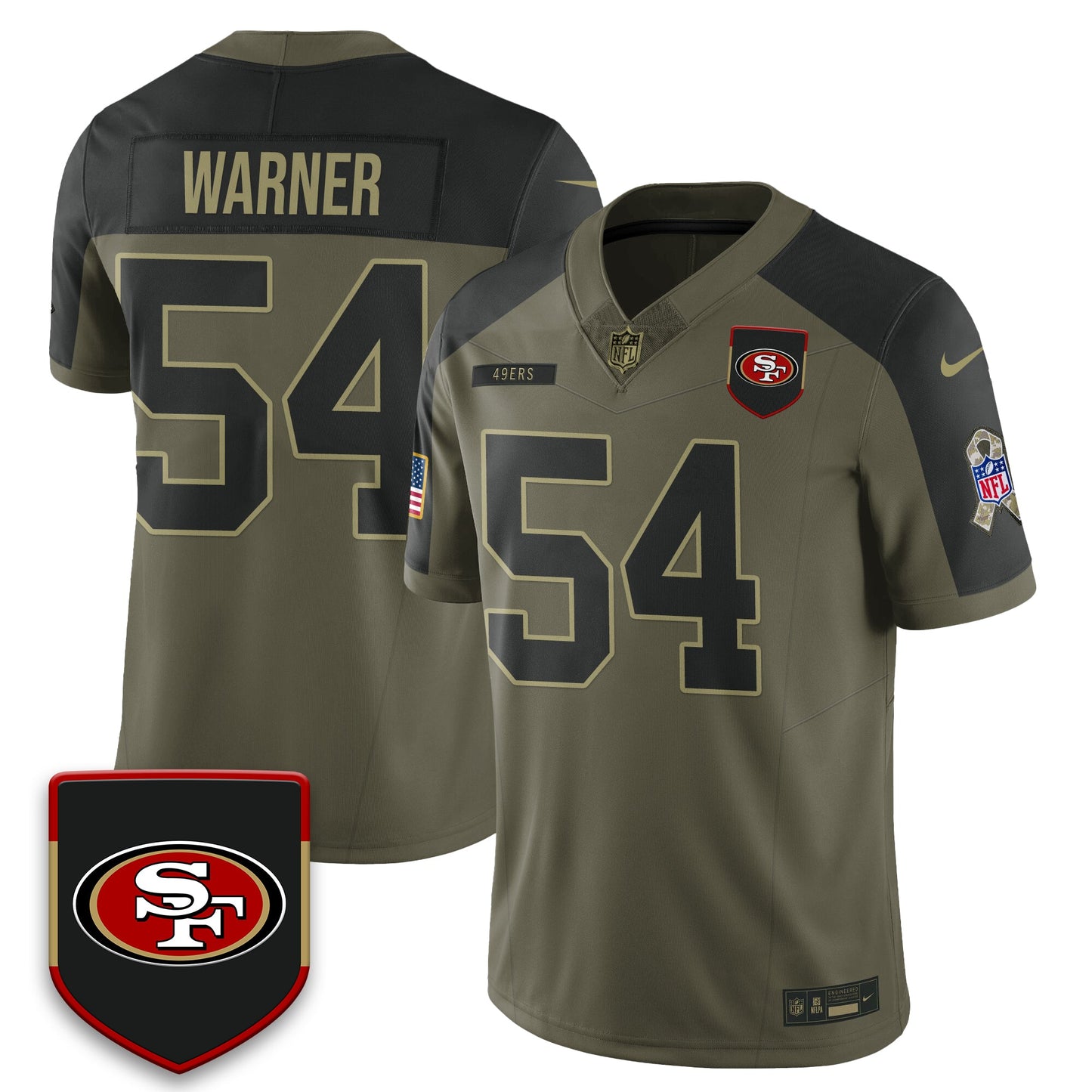 San Francisco 49ers 2025 Salute to Service Limited Jersey - All Stitched