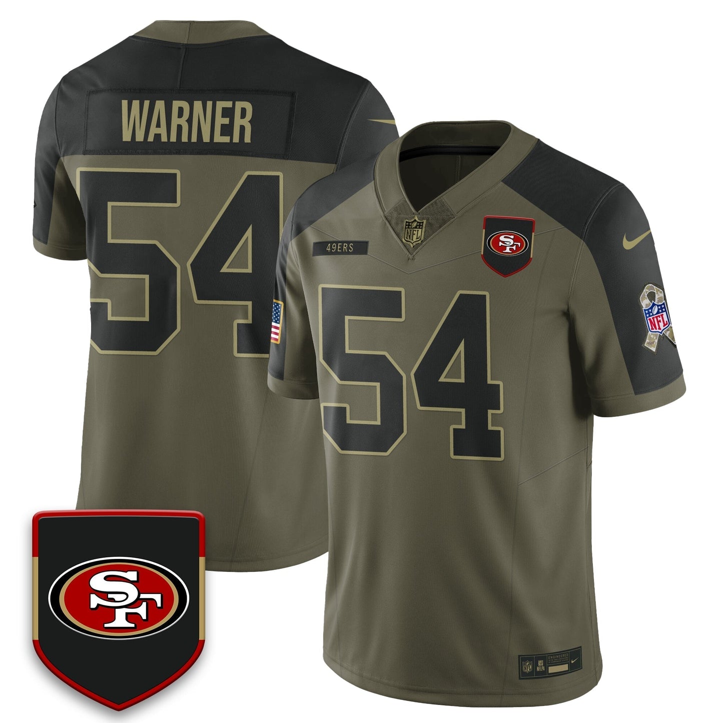 San Francisco 49ers 2025 Salute to Service Limited Jersey - All Stitched