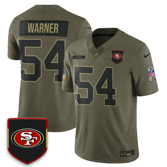 San Francisco 49ers 2025 Salute to Service Limited Jersey - All Stitched