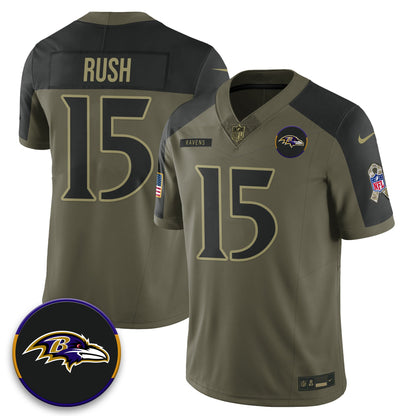 Baltimore Ravens 2025 Salute to Service Limited Jersey - All Stitched