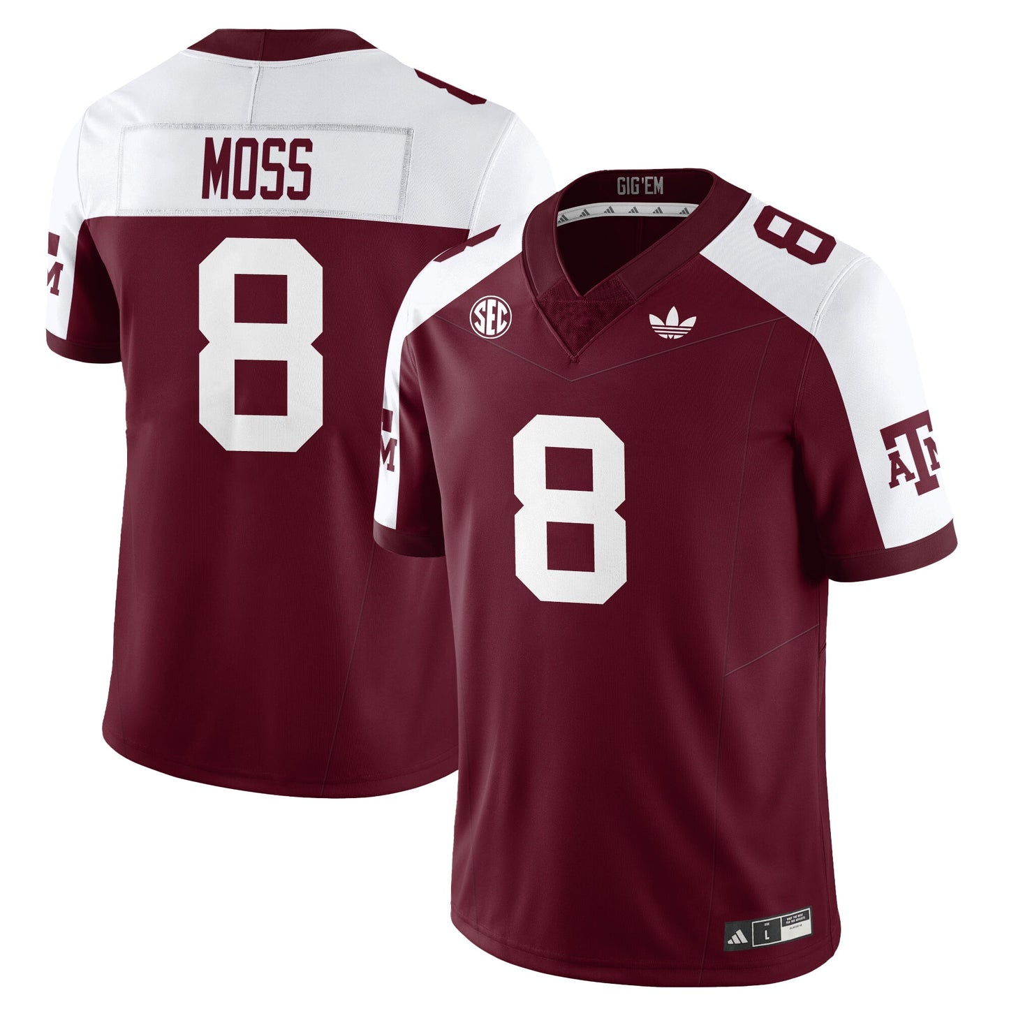 Texas A&M Aggies Football 1975 Throwback Jersey - All Stitched