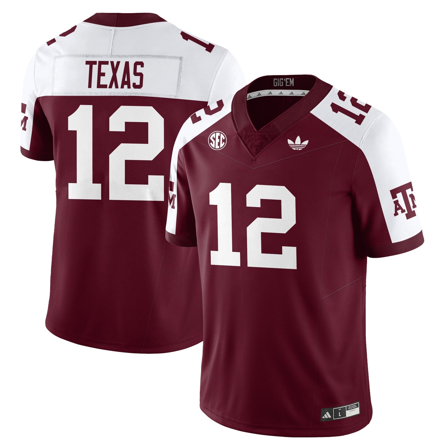 Texas A&M Aggies Football 1975 Throwback Jersey - All Stitched