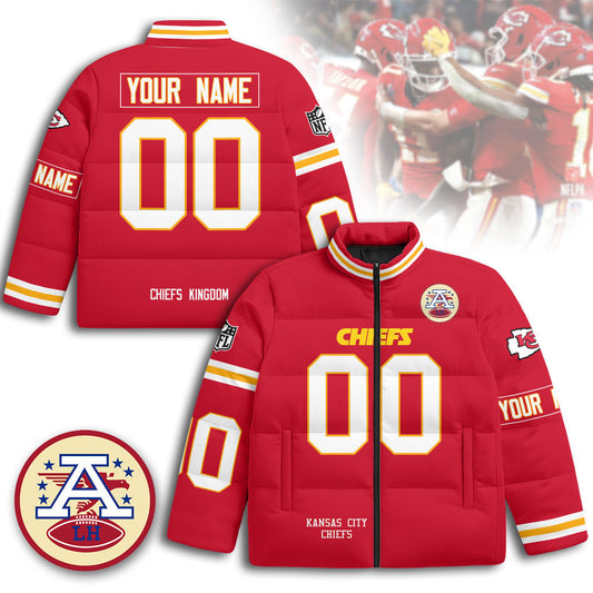 Personalized Kansas City Chiefs Unisex Puffer Jacket