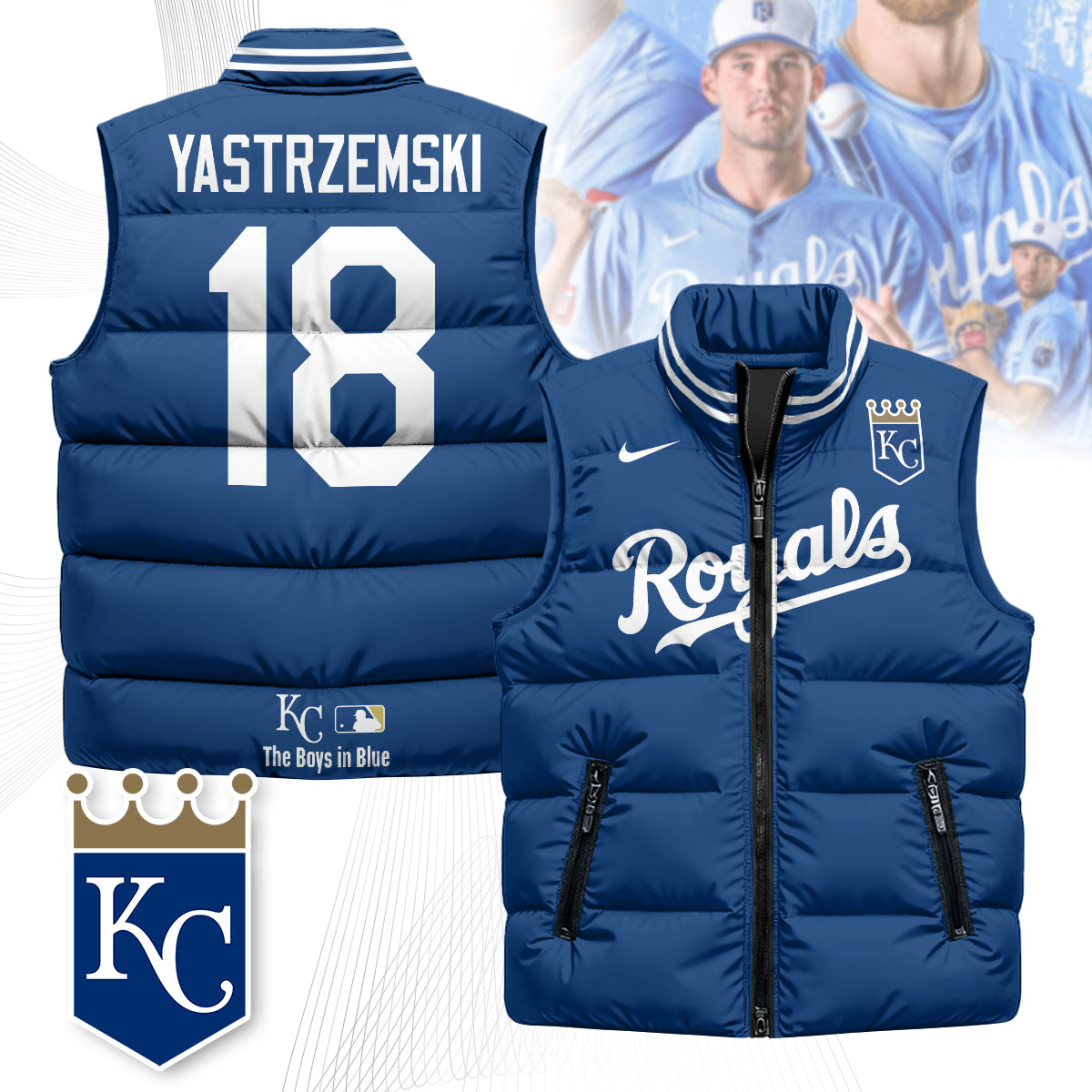 Kansas City Royals Unisex Puffer Vest