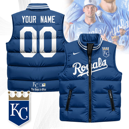 Personalized Kansas City Royals Unisex Puffer Vest