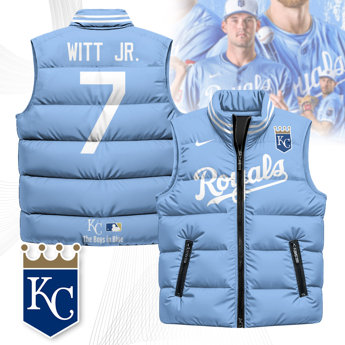 Kansas City Royals Unisex Puffer Vest