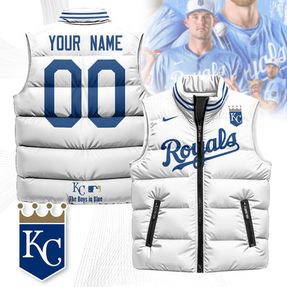 Personalized Kansas City Royals Unisex Puffer Vest