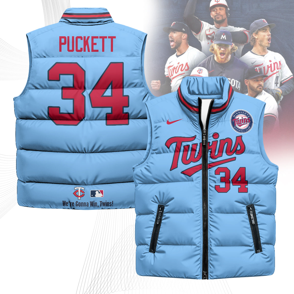 Minnesota Twins Unisex Puffer Vest