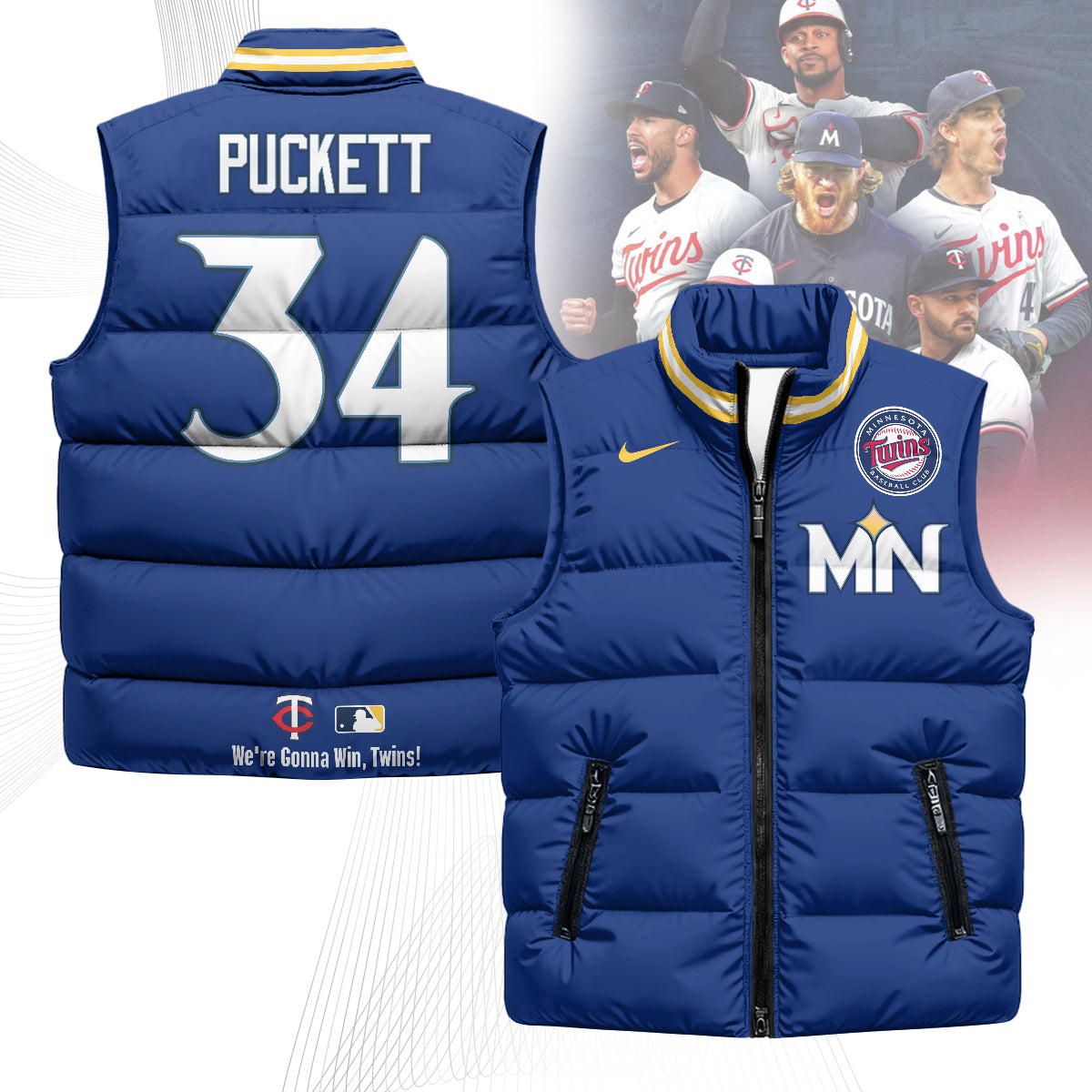 Minnesota Twins Unisex Puffer Vest