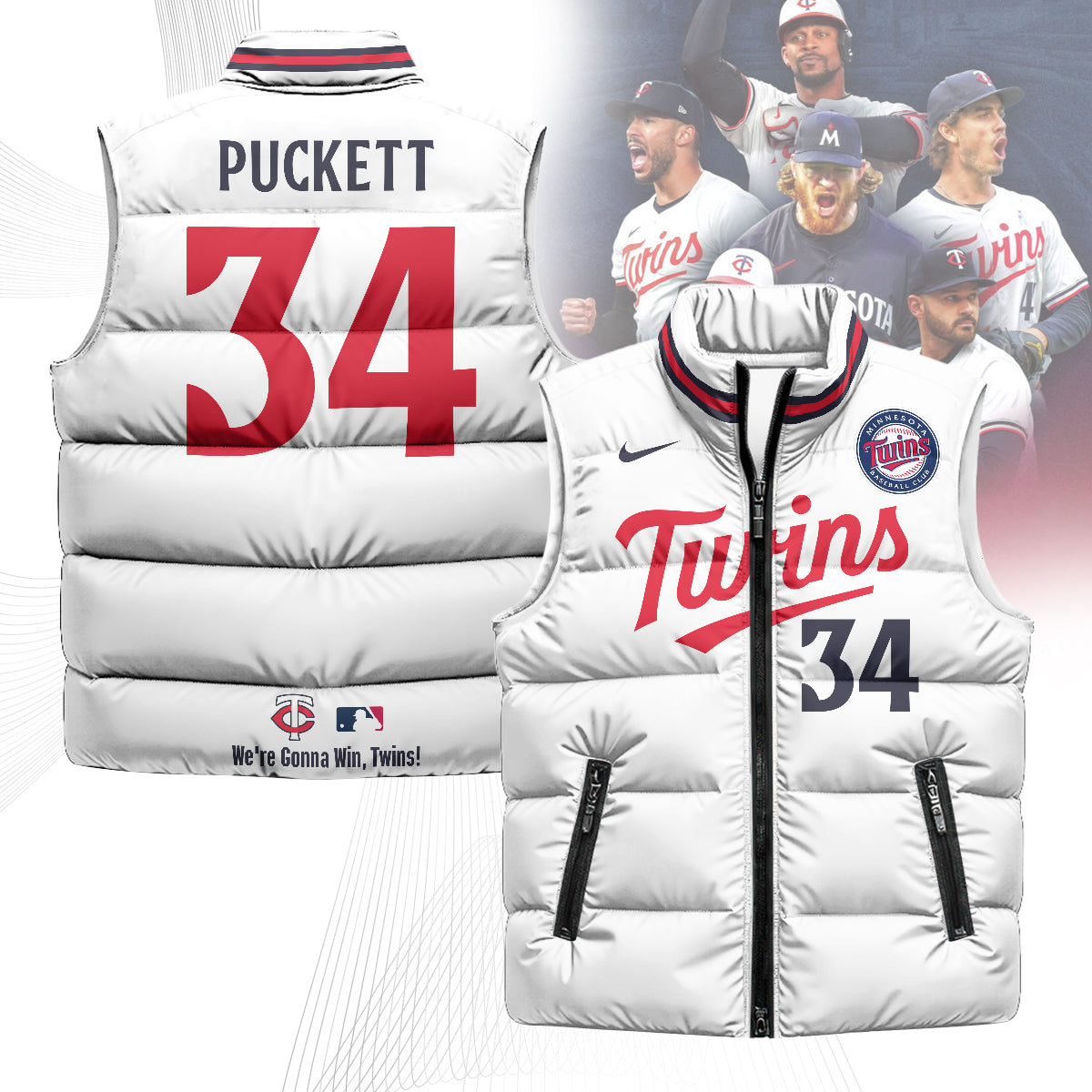 Minnesota Twins Unisex Puffer Vest