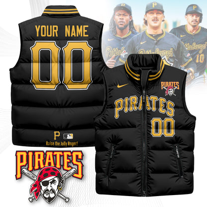 Personalized Pittsburgh Pirates Unisex Puffer Vest